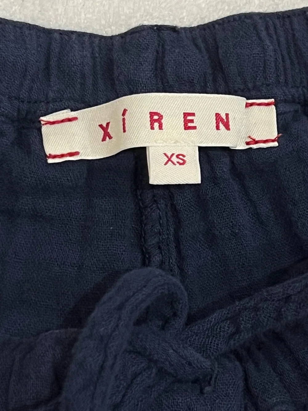 Xirena Navy Jordyn Gauzy Resortwear Beach Lightweight Tie Waist Pant Size XS - Picture 9 of 12
